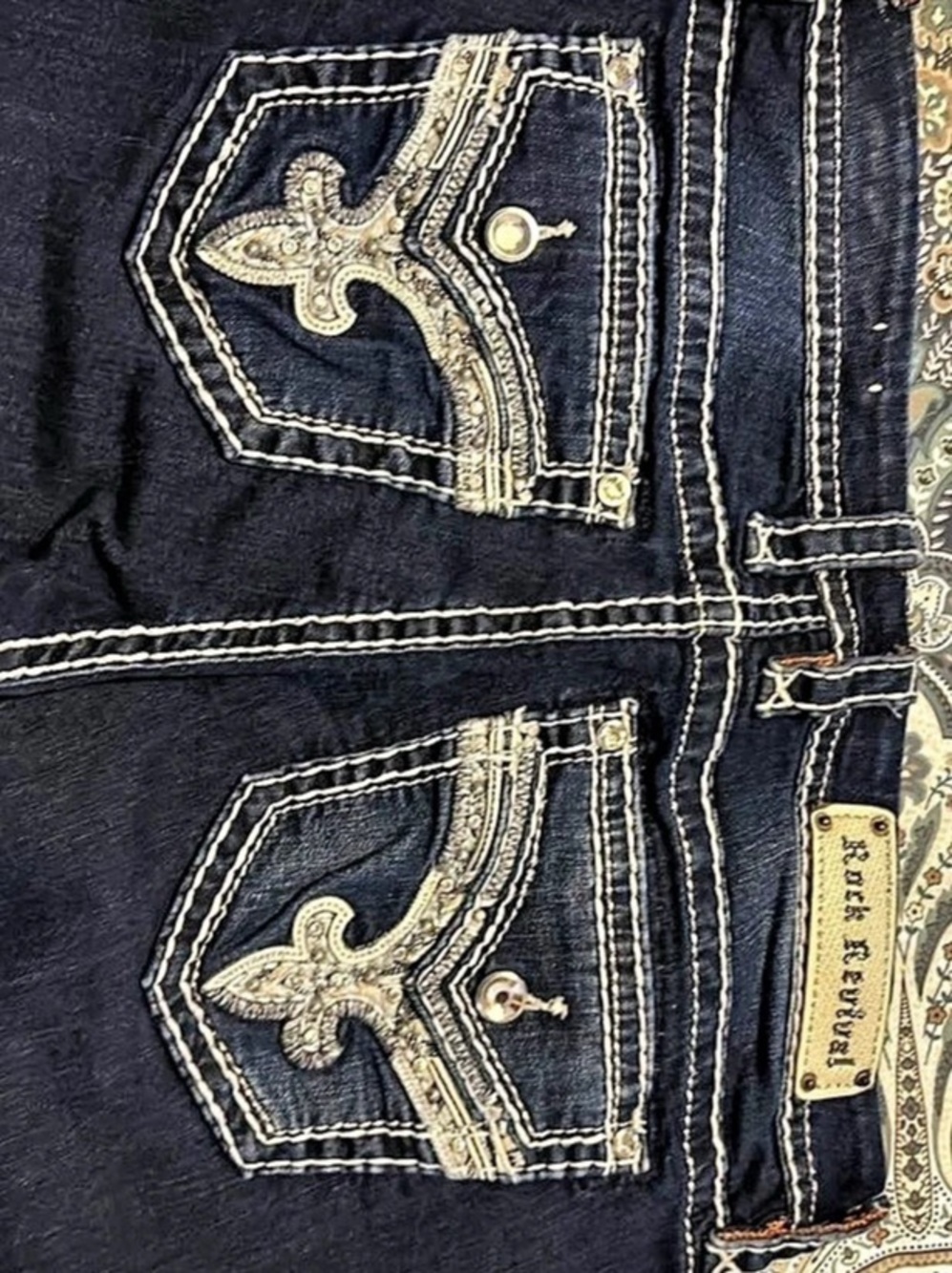 Rock Revival Stella Skinny Jeans Blue Size 31”